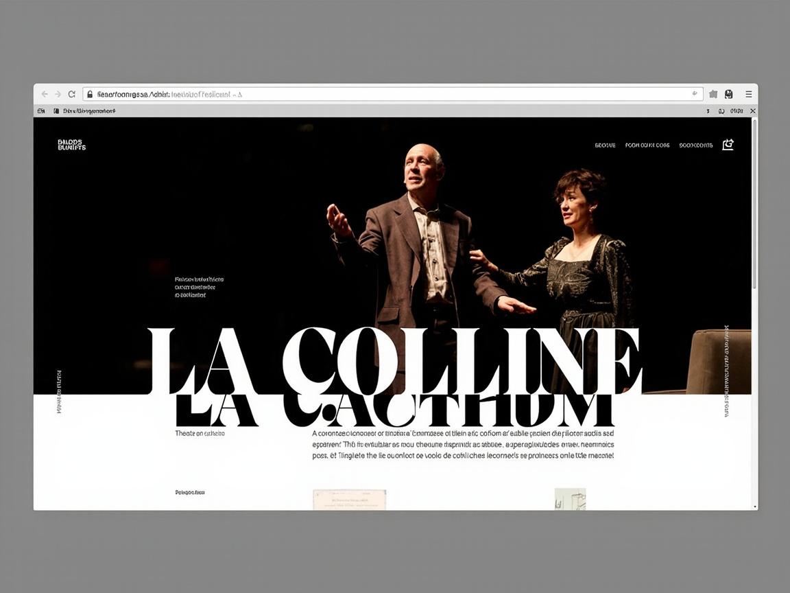 Théâtre de la Colline — site web interactif
